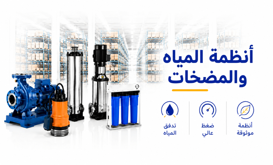 أنظمة المياه والمضخات